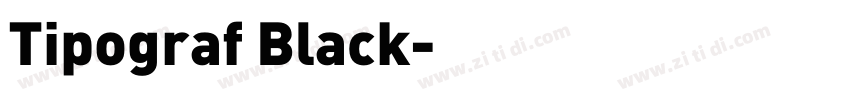 Tipograf Black字体转换